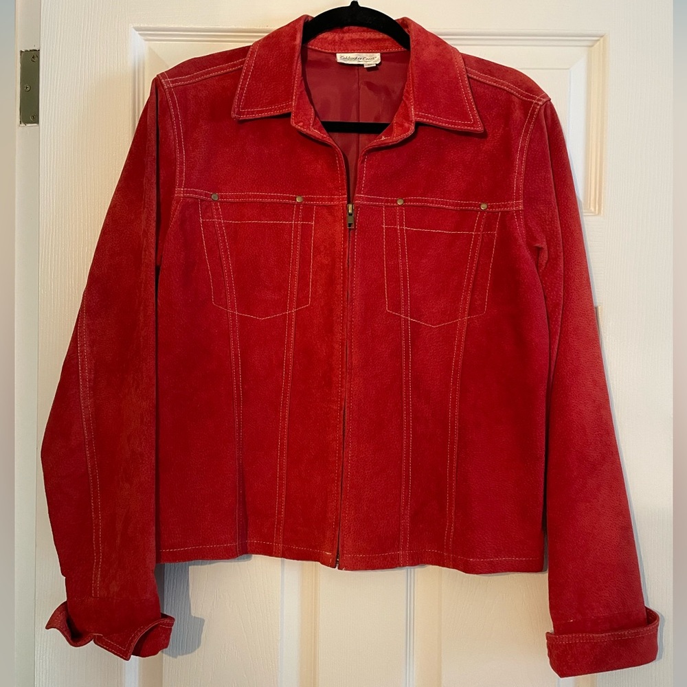 Red Suede Cold Water Creek Jacket